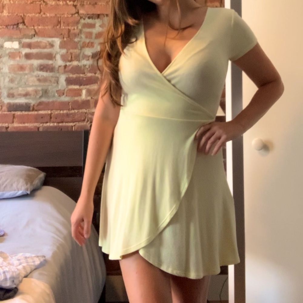 Pale yellow sun dress